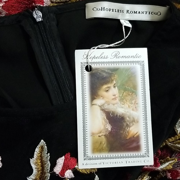 NWT Victorian Trading Co Embroidered Maxi Dress M - Picture 7 of 8